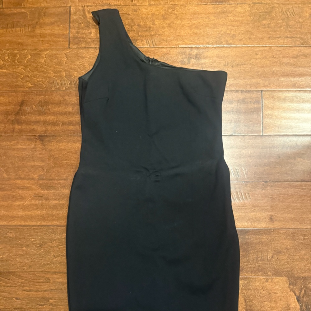 Black Lulus One-Shoulder Dress